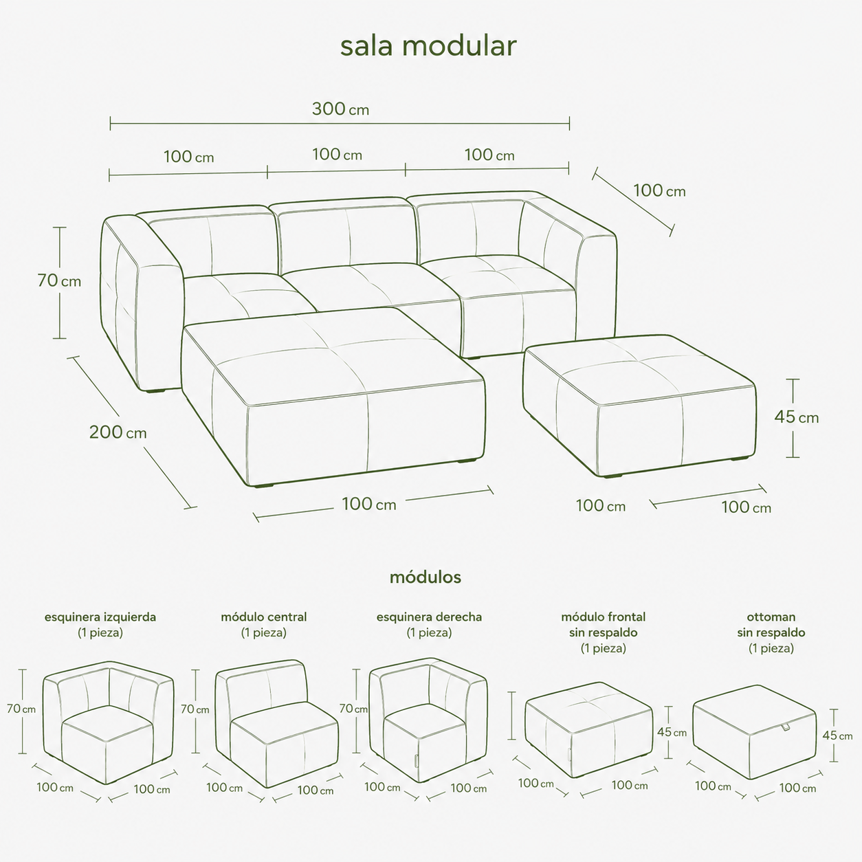 MUNA KUMO (Modular 5pzs)