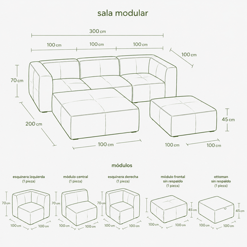 MUNA KUMO (Modular 5pzs)