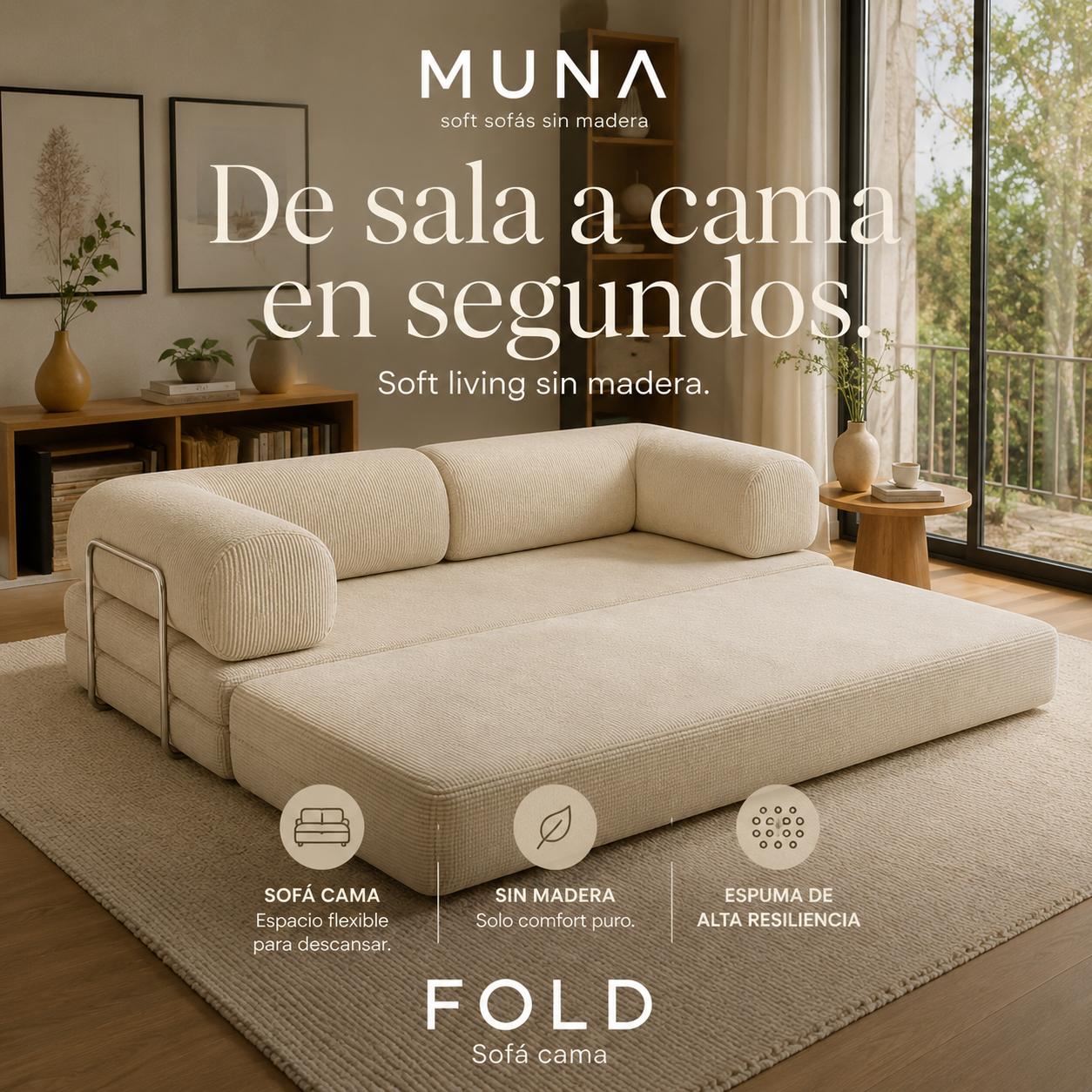 MUNA FOLD Sofa Cama