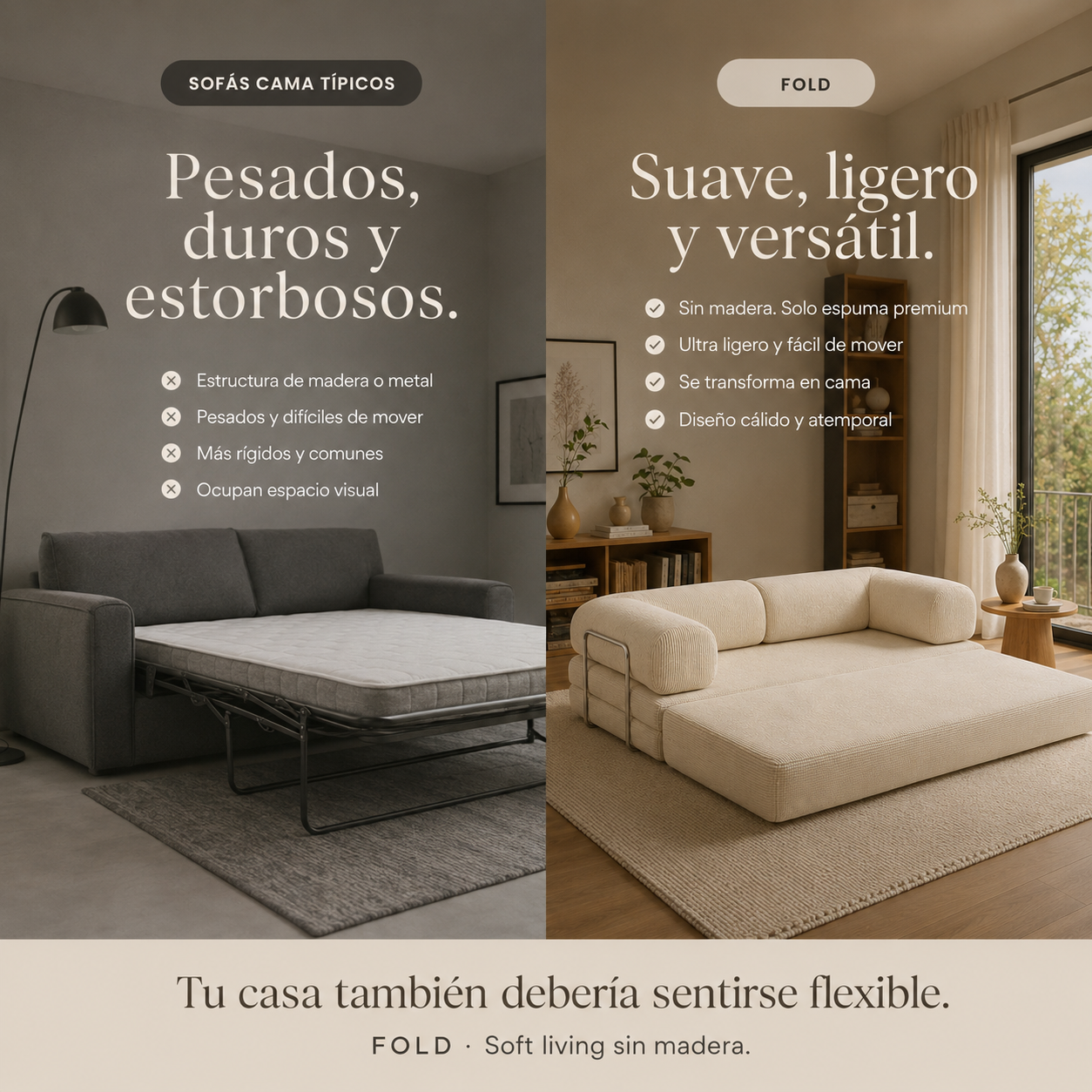 MUNA FOLD Sofa Cama