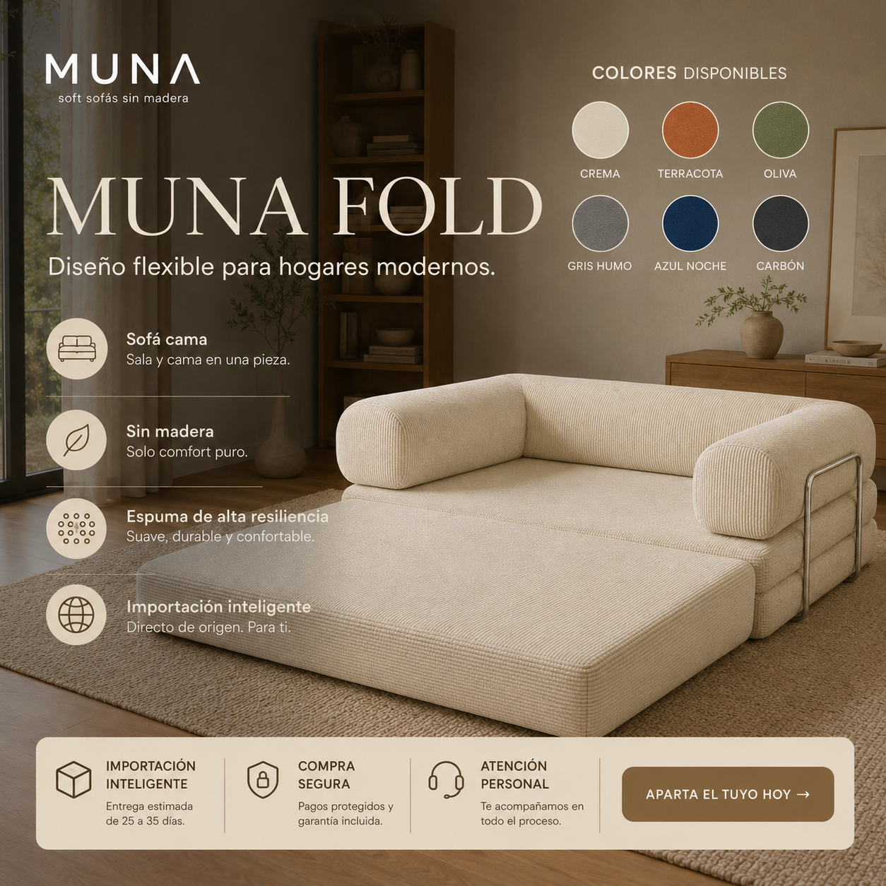 MUNA FOLD Sofa Cama